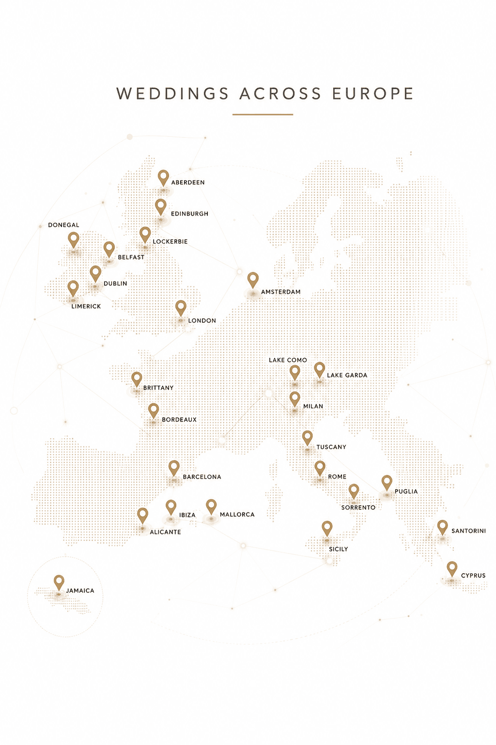Weddings across Europe, destinations PS Visuals has filmed