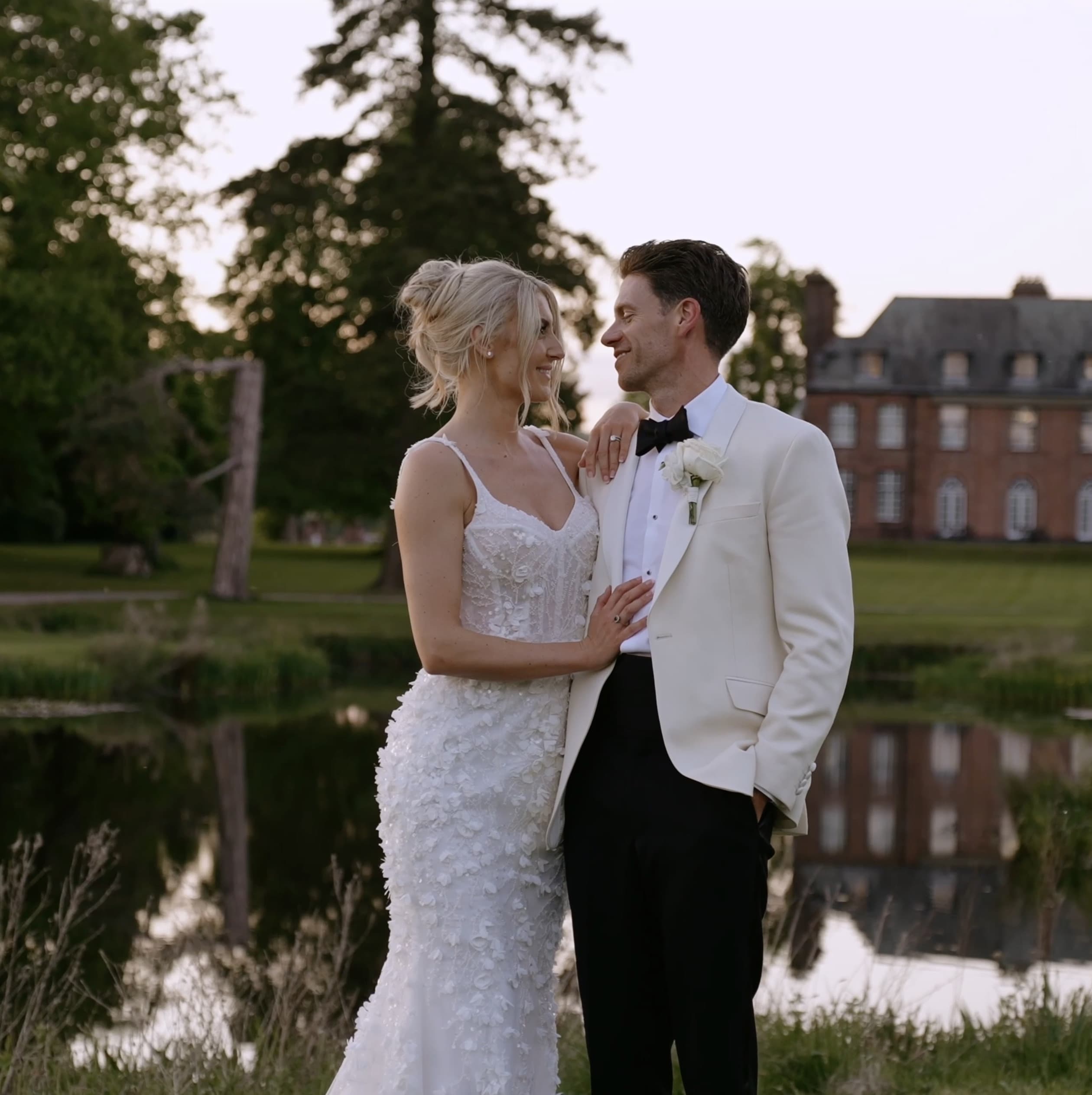 Sophie and Alex at Sant Ffraed House, filmed by PS Visuals